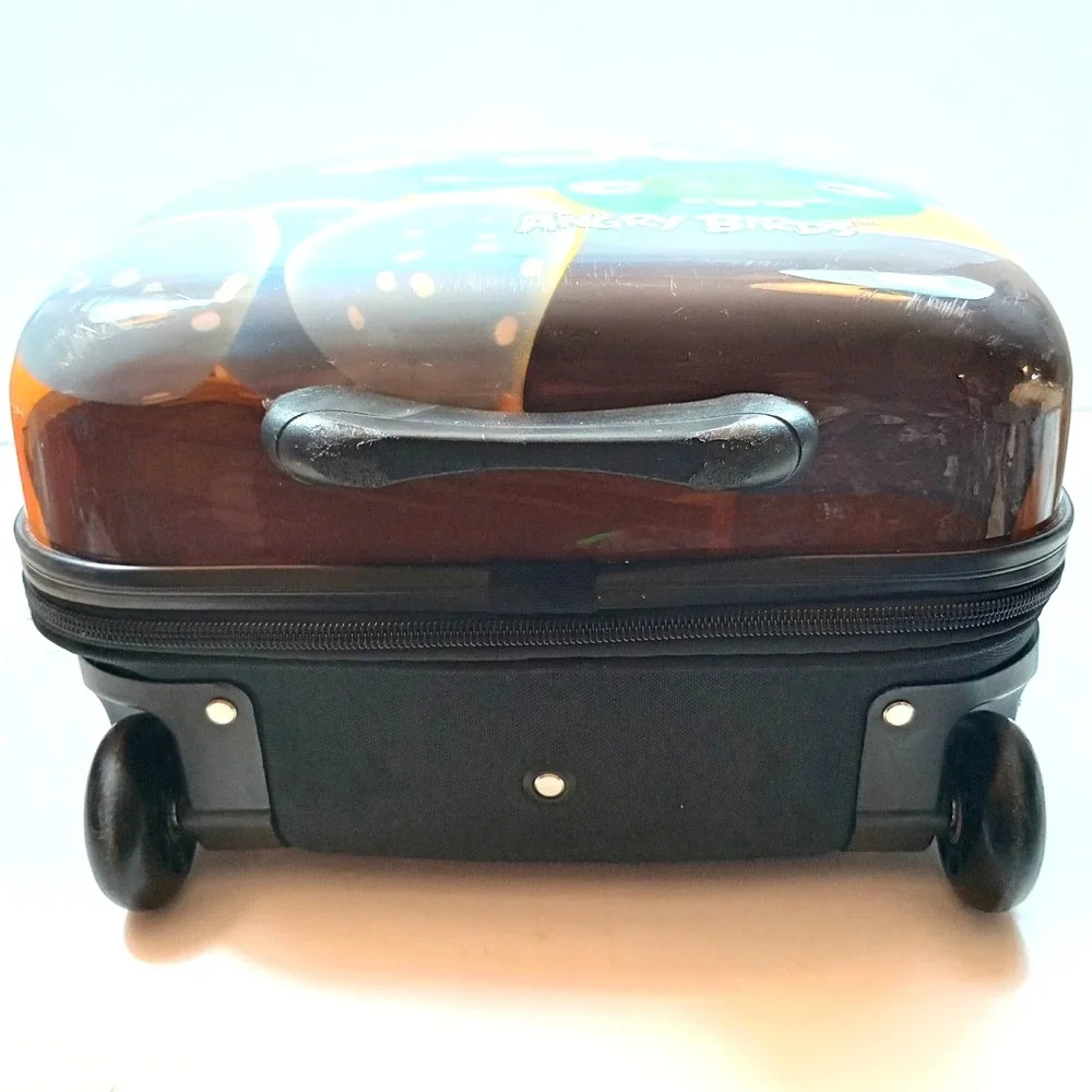 Angry Birds Kids Rolling Suitcase Carry On Luggage Bag Hard Shell Front 2-Wheel